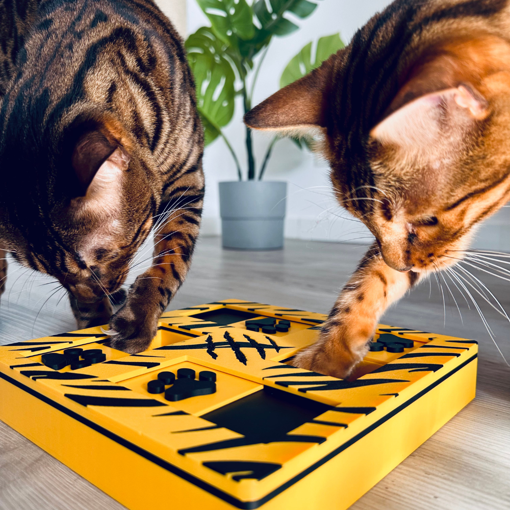 Intelligenzspielzeug für Katzen - Tiger Slider