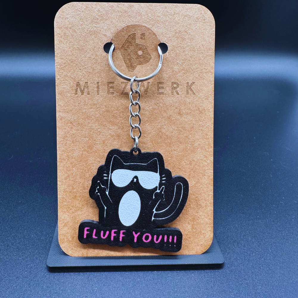 Schlüsselanhänger „Fluff You“