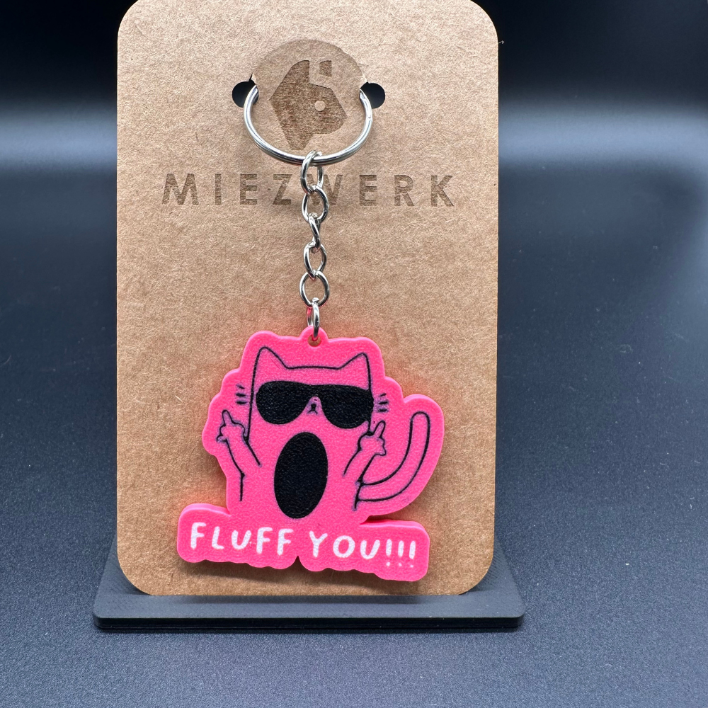 Schlüsselanhänger „Fluff You“