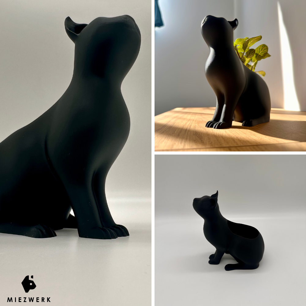 Katzen Deko Pflanztopf - Cat & Plant Edition V2 für Katzengras & Zimmerpflanzen