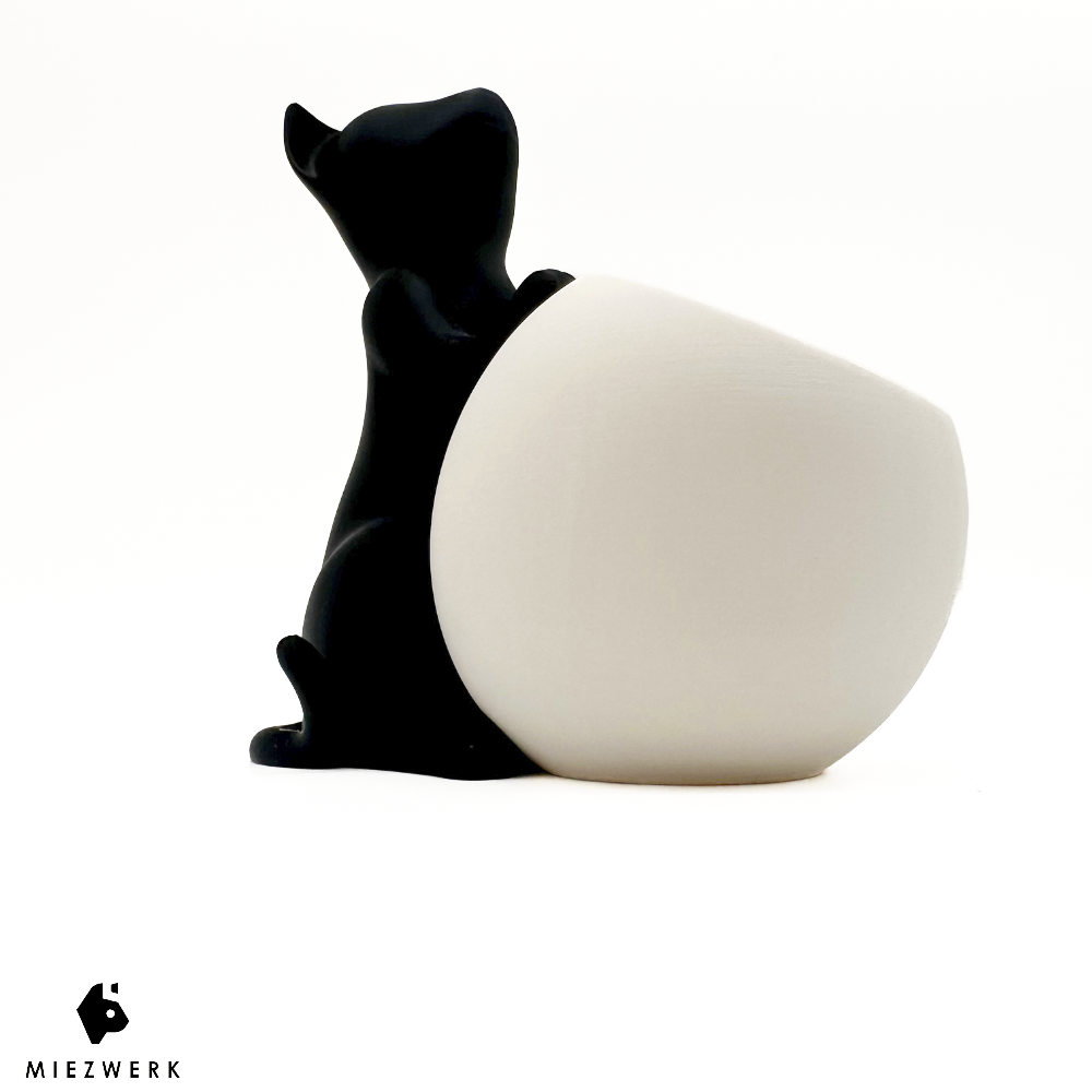 Katzen Deko Pflanztopf - Cat & Plant Edition V1 für Katzengras & Zimmerpflanzen