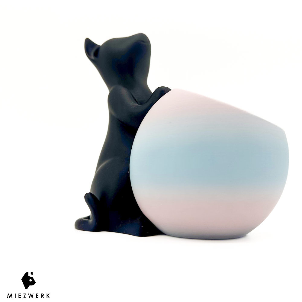 Katzen Deko Pflanztopf - Cat & Plant Edition V1 für Katzengras & Zimmerpflanzen