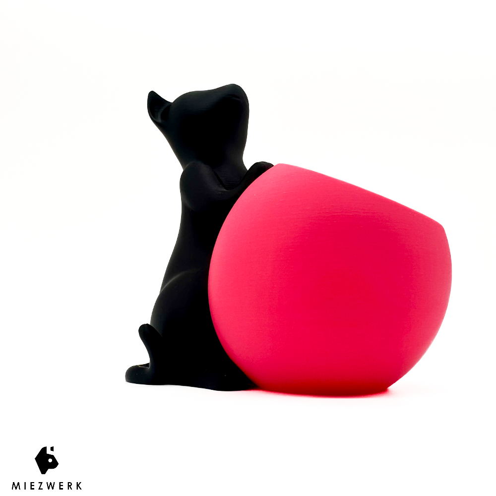 Katzen Deko Pflanztopf - Cat & Plant Edition V1 für Katzengras & Zimmerpflanzen