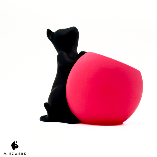 Katzen Deko Pflanztopf - Cat & Plant Edition V1 für Katzengras & Zimmerpflanzen