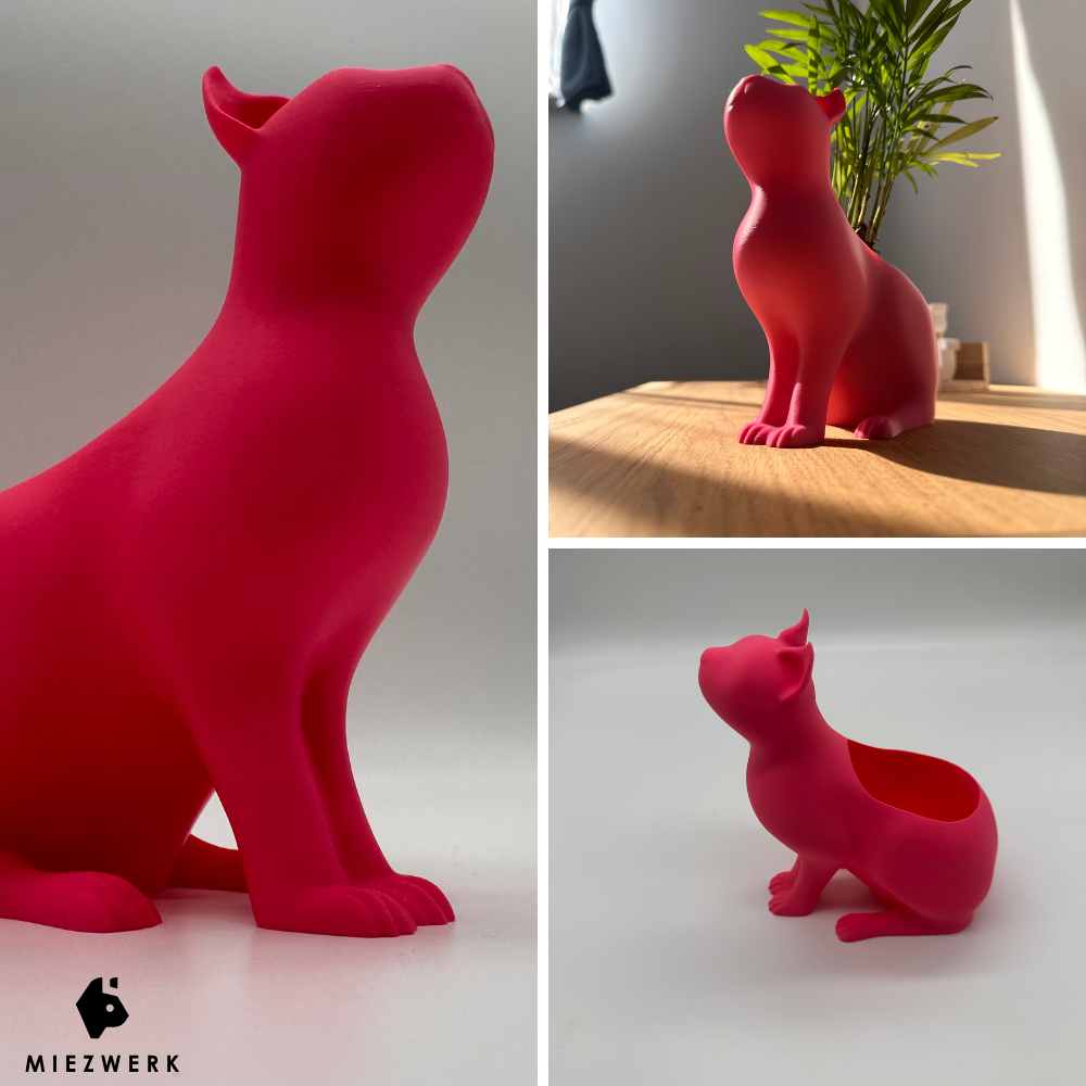 Katzen Deko Pflanztopf - Cat & Plant Edition V2 für Katzengras & Zimmerpflanzen